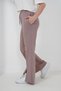 Girl's Two-Thread Fabric Striped Slit Long Pants Jo Jogger Pants Antolon - G192438 - Smoke Gray - 2