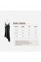 Women's Black Lace Striped Asymmetrical Cut Satin Strap Dress - 8