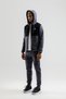 Engineered Zr Fleece I Men's Full-Length Zip-Up and Hooded Tracksuit Set Titanium - 7