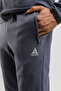 Engineered Hr Fleece I Men's Full-Length Zip-Up and Hooded Tracksuit Set Titanium - 4