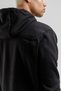 Engineered Zr Fleece I Men's Full-Length Zip-Up and Hooded Tracksuit Set Black - 5