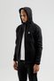 Engineered Zr Fleece I Men's Full-Length Zip-Up and Hooded Tracksuit Set Black - 2