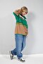 Boy's Striped Polo Collar Knit Sweater - G152782 - Green - 4