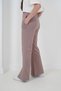 Girl's Two-Thread Fabric Striped Slit Long Pants Jo Jogger Pants Antolon - G192438 - Smoke Gray - 5