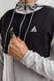 Engineered Zr Fleece I Men's Full-Length Zip-Up and Hooded Tracksuit Set Gray - 2