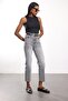 Gray High Waist Belted Boyfit Jean 2004