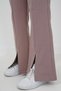 Girl's Two-Thread Fabric Striped Slit Long Pants Jo Jogger Pants Antolon - G192438 - Smoke Gray - 6