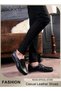 Mens Business Formal Shoes, Faux Leather Shoes, Round Toe Fashion Oxford Flat Shoes, Slip-on Loafers - 2