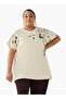 Relaxed Fit T-shirt with Floral Embellished Detail