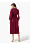 Pleated Midi Dress with Lace Detail - 4