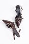 Women's Stiletto Pointed Toe Open Back Studded Detailed Heeled Shoes Mary Kahve - 6