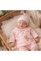 5-Piece Cute Teddy Bear and Chick Patterned Newborn Baby Girl Hospital Discharge Bodysuit Set 0-3 Months Boxed