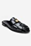 Berdinya Women's Genuine Leather Slippers Black