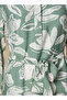 Midi Viscose Shirt Dress with Floral Print - 4