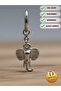 Unisex Steel Hoop Dangle Elephant Earrings, Does Not Rust or Tarnish - 5