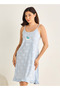 Midi Strappy Slip Dress with Textured Cloud Detail