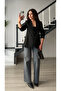 Black Slim Fit Blazer Jacket - 7