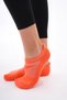 2 Pairs of Towel Booties Women's Socks, Breathable Cotton Soft Socks (Orange)