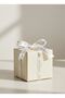 Auspicious Ramadans Written Gift Wrapping Ribbon, Gold Foil Satin Ribbon, 2.5cm X 5m, Cream - 3