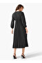 Pleated Midi Dress with Lace Detail - 4