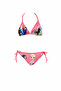 Girl's Pink Striped Figured String Bikini Set Hzl25S-Lc842