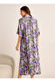 Midi Floral Print Kaftan Night Dress Modal - 4