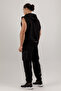 Fleece Cargo Pocket Men's Woolen Pants with Zippered Bottoms and Black Cuffs - 6