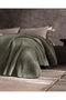 Caureo Double Jacquard Cotton Blanket - Khaki/Mink - 3