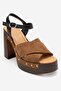 Darrel Women's Genuine Leather Clogs Sandals Tan Suede
