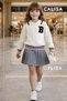 Girl's Knitwear Sweater and Pleated Skirt Stylish 2-Piece Holiday Set |   (3-10 Years Old) - 8