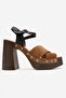 Darrel Women's Genuine Leather Clogs Sandals Tan Suede - 2
