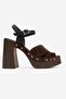 Darrel Women's Genuine Leather Clogs Sandals Brown Suede - 2