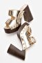 Dean Women's Genuine Leather Clogs Slippers Gold - 5