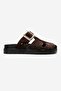Jilda Women's Genuine Leather Slippers Brown Suede - 2