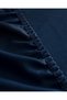 Ciel Single Plus 100% Cotton Elastic Satin Bed Sheet - Navy Blue - 3