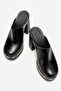 Drew Women's Genuine Leather Clog Slippers Black - 4