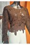 Süzene Knitted Patterned Knitwear Long-Sleeved Crop - 2