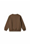 Figure Printed Brown 3-Yarn Comfortable Warm Sweatshirt for Girls/Boys - 3