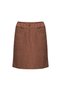 Brown Corduroy 5-Pocket Mini Skirt - 2