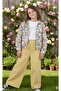 Girl's Floral Embroidered Jacket and Pants 3-Piece Set (3-4/9-10 Years) - 2