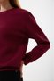Regular Organic Cotton Burgundy Women's Sweatshirt - 4