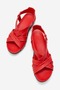 Mintha Genuine Leather Women's Sandals Red - 7