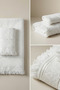 100% Cotton 2-Piece Bath Towel Set (90X150 cm Large Size + 50X90 cm) Dowry Soft Set - White - 7