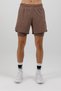 Training Cri-06 Fit Lv Mid Waist 2-in-1 Men's Athlete Shorts with Tights Brown