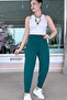 High Waist Balloon Cut Crepe Trousers 6Y010 - 2