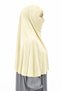 Ready-To-Wear Turban Veil Practical Scarf Hijab with Niqab - Prayer Covering Sufle (3XL) - Cream
