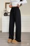 Women's Black-Grey Sweatpants - Waist-Tied, Suitable for Daily Use, Comfortable Fit, Washable Fabric - 5
