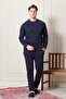 2 İplik Karyoka Stitched Men's Cotton Comfortable Pajama Set - 8