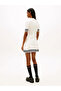 Tjw F&F Knitwear Polo Collar Mini Women's White Dress Dw0Dw22106Ybh - 4