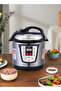 6L Electric Pressure Cooker 1000W – Multi-Function Rice, Slow, Yogurt, Cake, Steam & Warm, Silver - 3